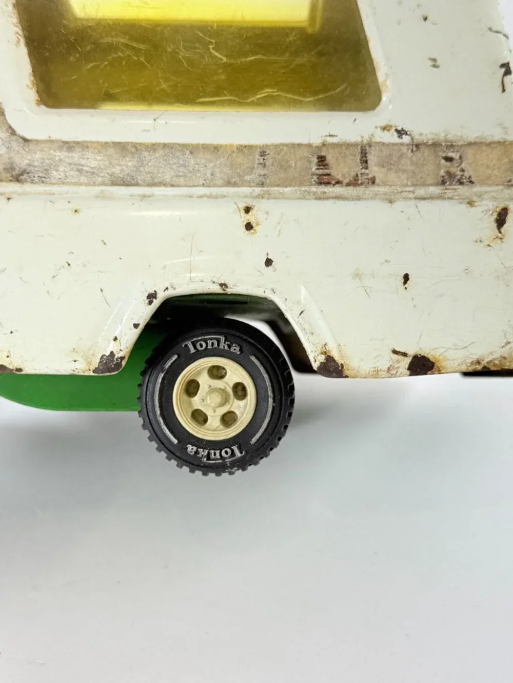 Vintage 1970's Tonka Truck RV 530 Green Camper Motorhome Pressed Steel As Ias